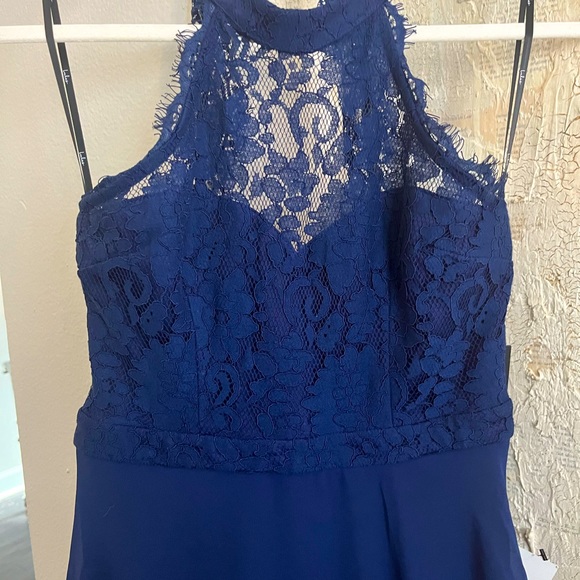 Lulus Dance All Evening Navy Blue Lace Maxi Dress Size XS - Picture 5 of 7